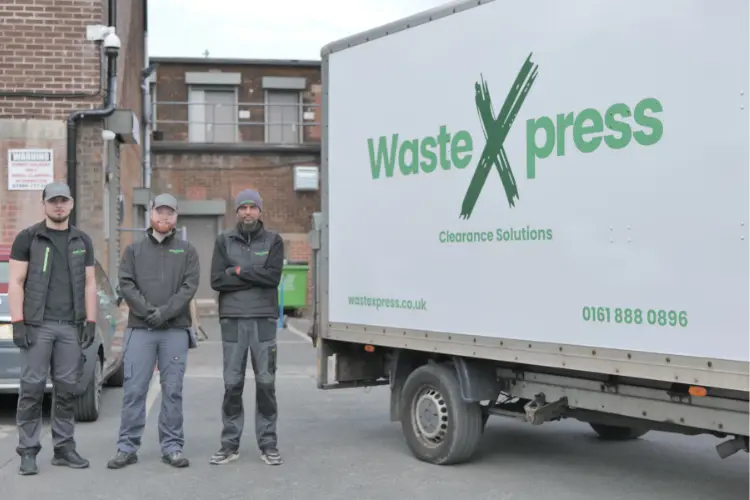 WasteXpress Team infront of Truck