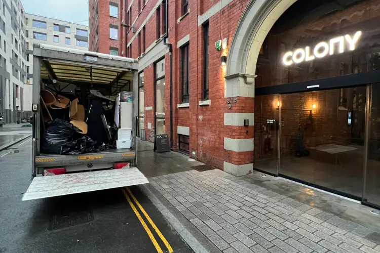 WasteXpress Truck at Colony building