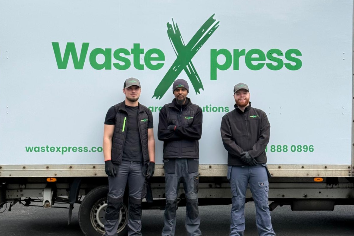 image shows WasteXpress family and team members