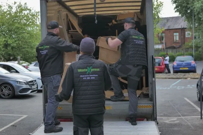 Professional electronic waste collection service operating in Manchester.